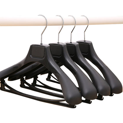 Wide Shoulder Clothes Hanger – 5pcs Durable Plastic Suit Coat Organizers - ZOOMNSTORE