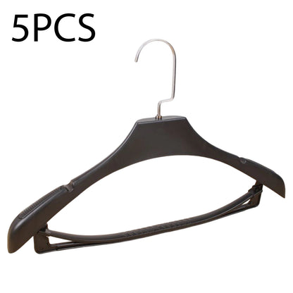 Wide Shoulder Clothes Hanger – 5pcs Durable Plastic Suit Coat Organizers - ZOOMNSTORE