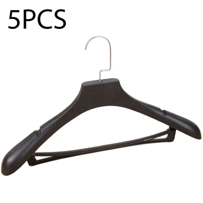 Wide Shoulder Clothes Hanger – 5pcs Durable Plastic Suit Coat Organizers - ZOOMNSTORE