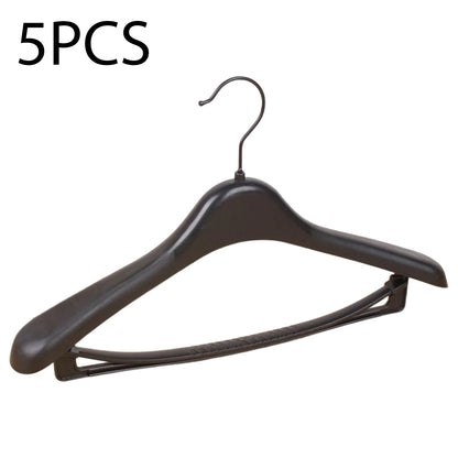 Wide Shoulder Clothes Hanger – 5pcs Durable Plastic Suit Coat Organizers - ZOOMNSTORE