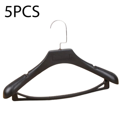 Wide Shoulder Clothes Hanger – 5pcs Durable Plastic Suit Coat Organizers - ZOOMNSTORE
