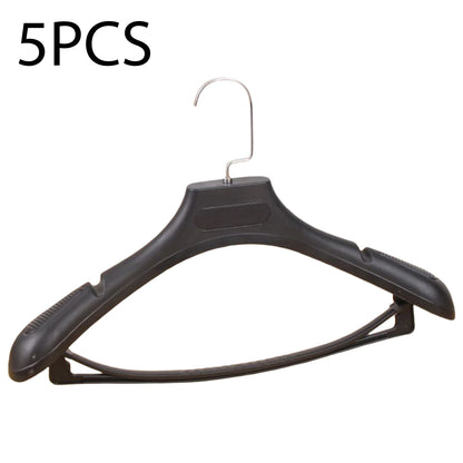 Wide Shoulder Clothes Hanger – 5pcs Durable Plastic Suit Coat Organizers - ZOOMNSTORE