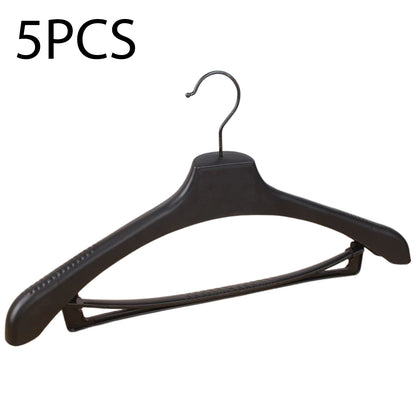 Wide Shoulder Clothes Hanger – 5pcs Durable Plastic Suit Coat Organizers - ZOOMNSTORE