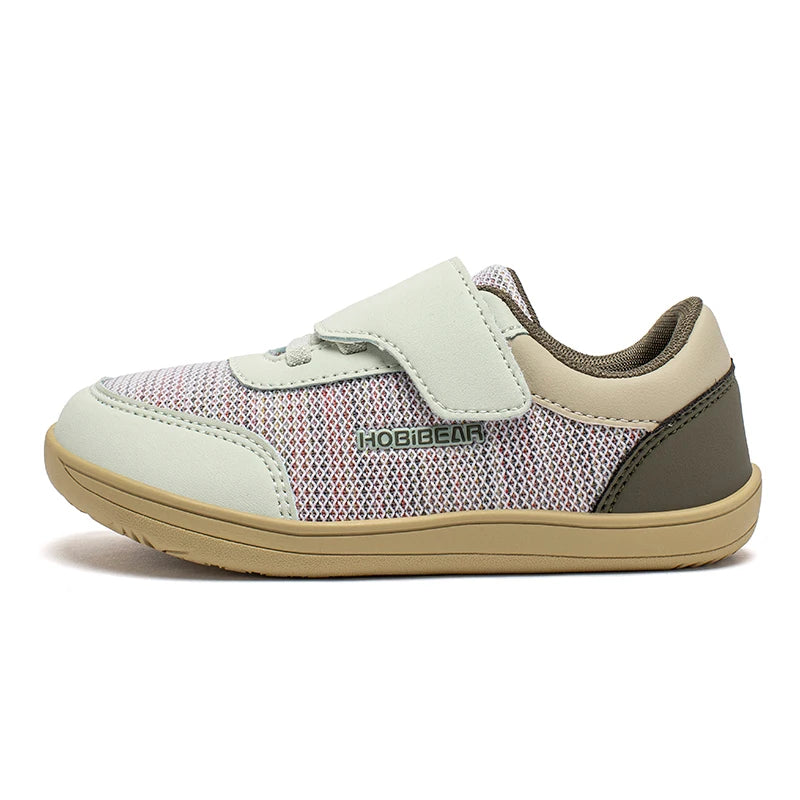 Kids Minimalist Barefoot Sneakers - Breathable Wide Toe Hook Loop Casual Shoes - ZOOMNSTORE
