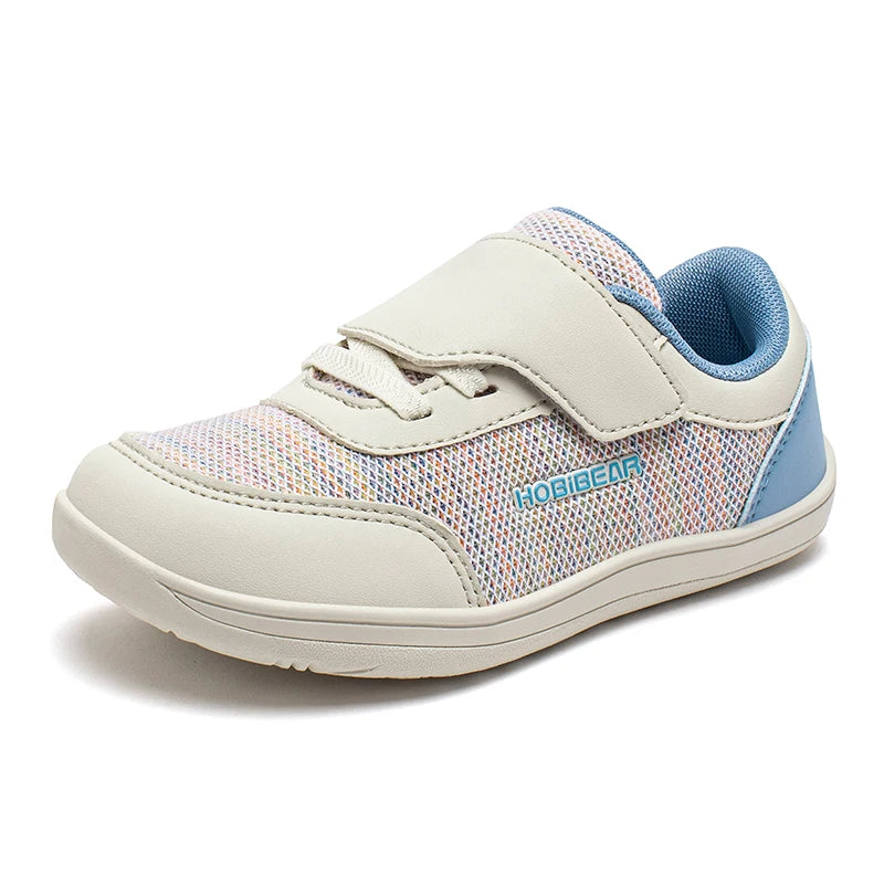 Kids Minimalist Barefoot Sneakers - Breathable Wide Toe Hook Loop Casual Shoes - ZOOMNSTORE