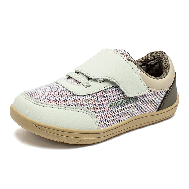 Kids Minimalist Barefoot Sneakers - Breathable Wide Toe Hook Loop Casual Shoes - ZOOMNSTORE
