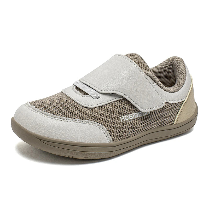 Kids Minimalist Barefoot Sneakers - Breathable Wide Toe Hook Loop Casual Shoes - ZOOMNSTORE