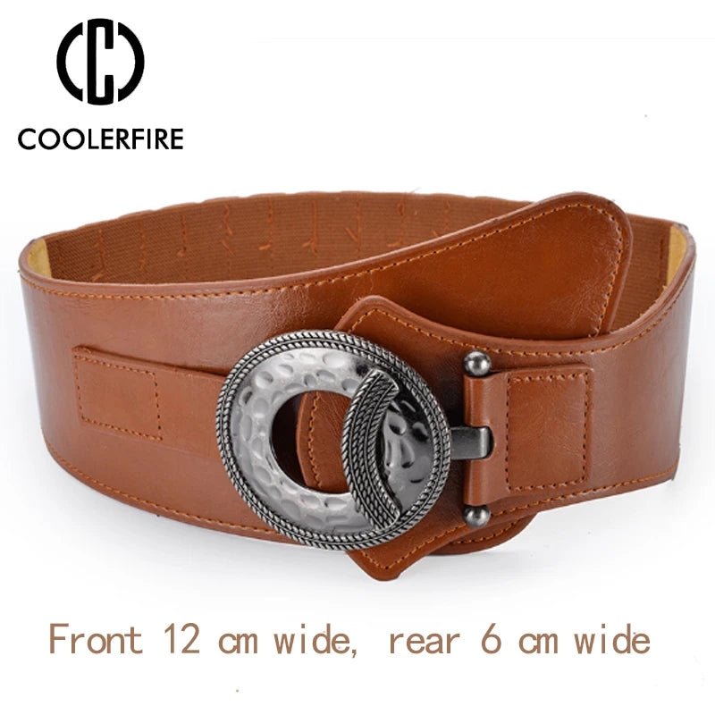 Wide Waist Elastic Stretch Belt for Women - Fashion Girdle Cinturon Mujer LB029 - ZOOMNSTORE