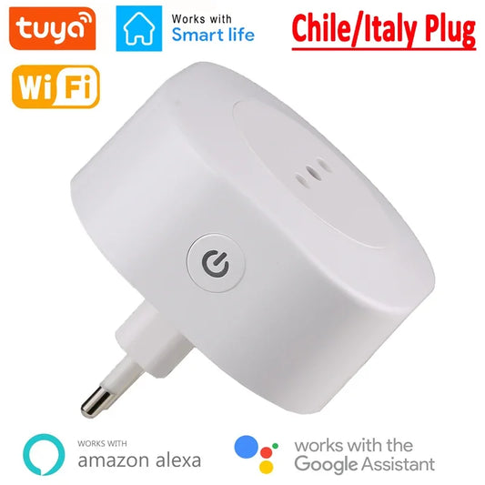 Wifi Smart Plug Italy Power Socket With Timer USB Charger - Voice Control Alexa Google Home - ZOOMNSTORE