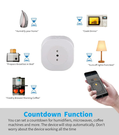 Wifi Smart Plug Italy Power Socket With Timer USB Charger - Voice Control Alexa Google Home - ZOOMNSTORE