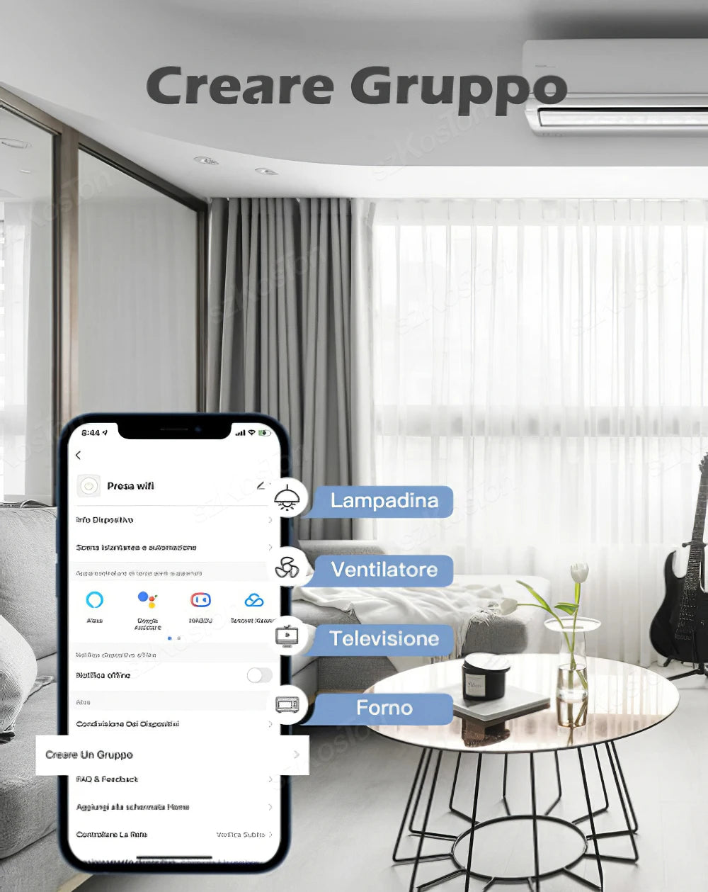 Wifi Smart Plug - 16A Italy Standard Socket with Power Monitor & Timer | Alexa Compatible - ZOOMNSTORE