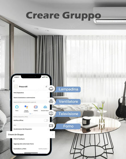 Wifi Smart Plug - 16A Italy Standard Socket with Power Monitor & Timer | Alexa Compatible - ZOOMNSTORE