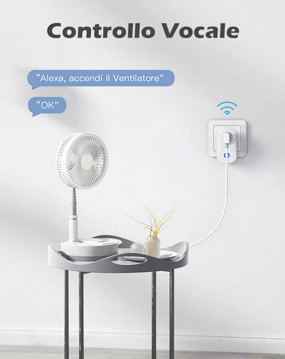 Wifi Smart Plug - 16A Italy Standard Socket with Power Monitor & Timer | Alexa Compatible - ZOOMNSTORE