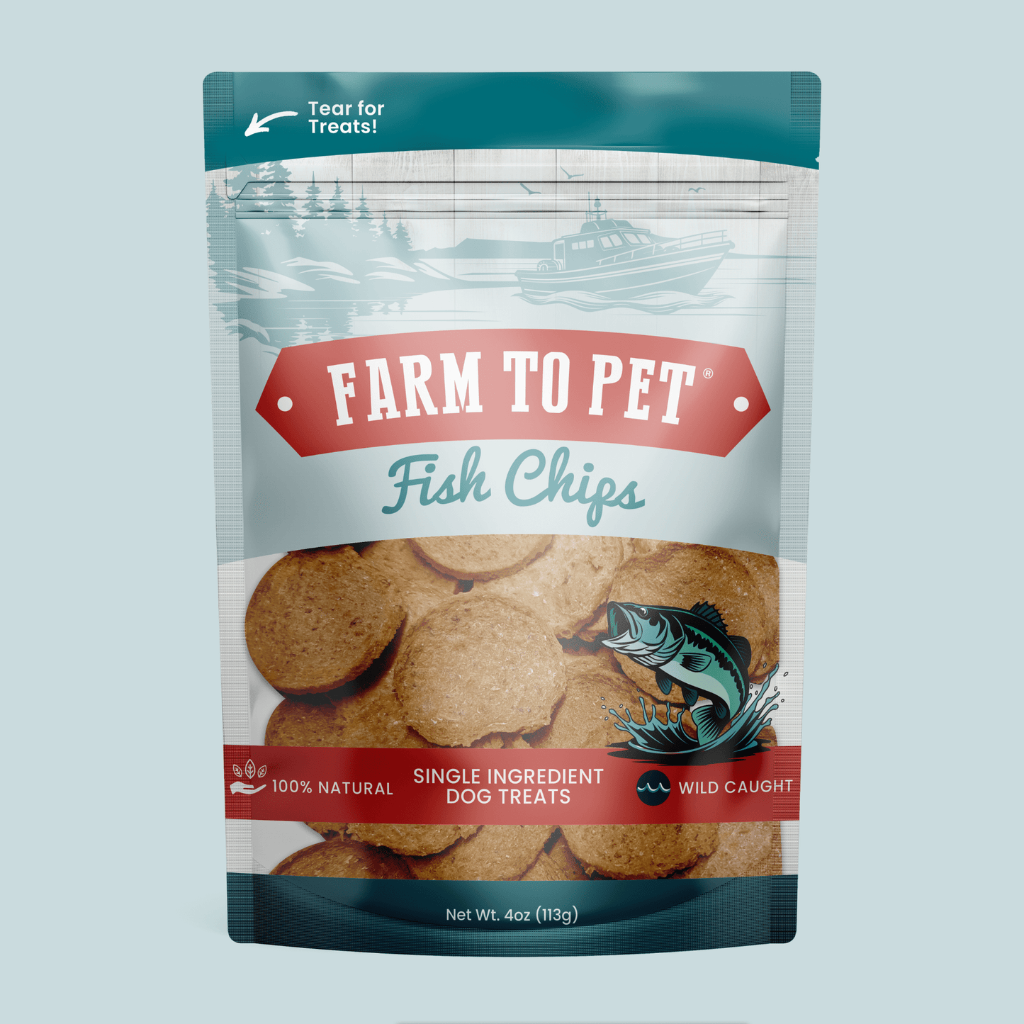 Fish Chips for Dogs | Wild-Caught Fish Dog Treats - ZOOMNSTORE