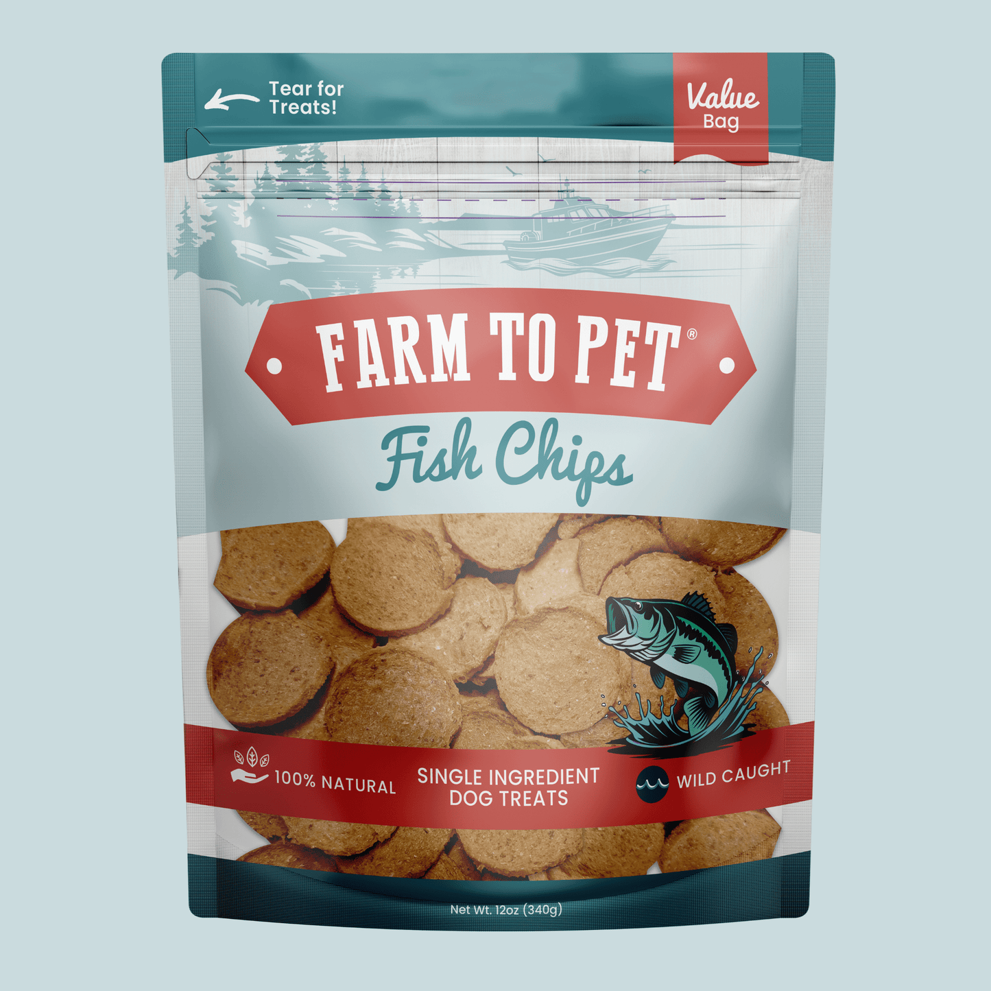 Fish Chips for Dogs | Wild-Caught Fish Dog Treats - ZOOMNSTORE