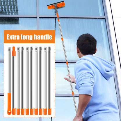 Extended Window Cleaning Kit - 2-in-1 Double-Sided Squeegee  Mop with 180 Swivel Tools - ZOOMNSTORE