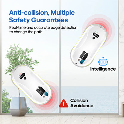 Window Cleaning Robot - Automatic Spray Wiper With Remote Control & Corded Electric Glass Mop - ZOOMNSTORE