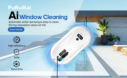 Window Cleaning Robot - Automatic Spray Wiper With Remote Control & Corded Electric Glass Mop - ZOOMNSTORE
