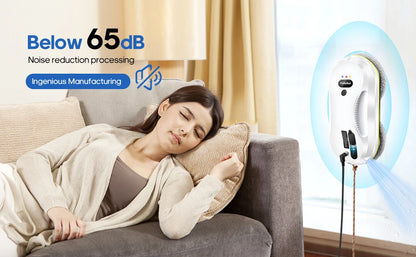 Window Cleaning Robot - Automatic Spray Wiper With Remote Control & Corded Electric Glass Mop - ZOOMNSTORE