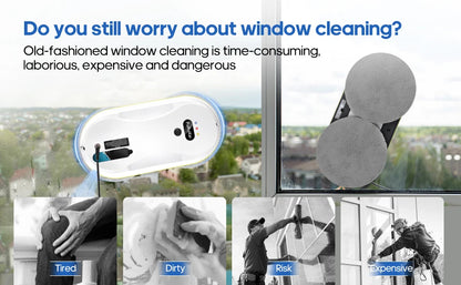 Window Cleaning Robot - Automatic Spray Wiper With Remote Control & Corded Electric Glass Mop - ZOOMNSTORE