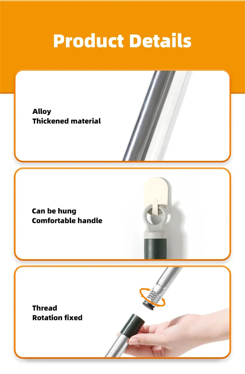 Extended Window Cleaning Tool - Glass Cleaner Mop with Silicone Scraper - ZOOMNSTORE