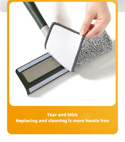 Extended Window Cleaning Tool - Glass Cleaner Mop with Silicone Scraper - ZOOMNSTORE