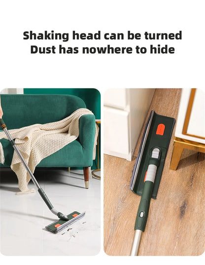 Extended Window Cleaning Tool - Glass Cleaner Mop with Silicone Scraper - ZOOMNSTORE