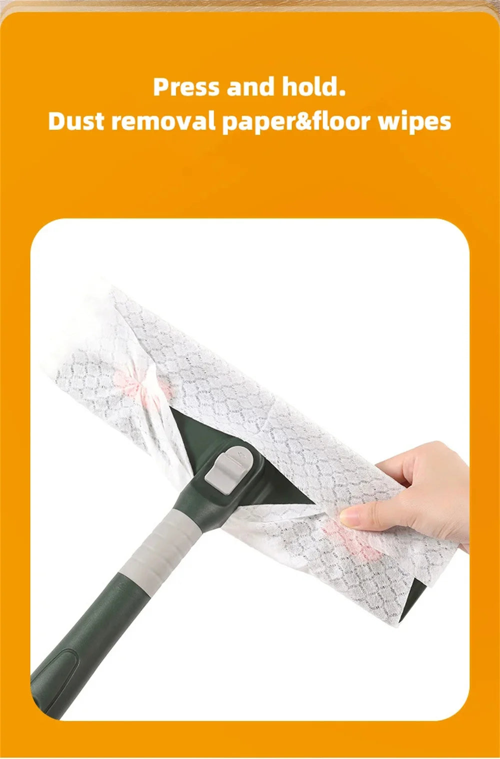 Extended Window Cleaning Tool - Glass Cleaner Mop with Silicone Scraper - ZOOMNSTORE