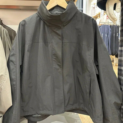 Womens Windproof Hooded Jacket - Casual Outdoor Coat - ZOOMNSTORE