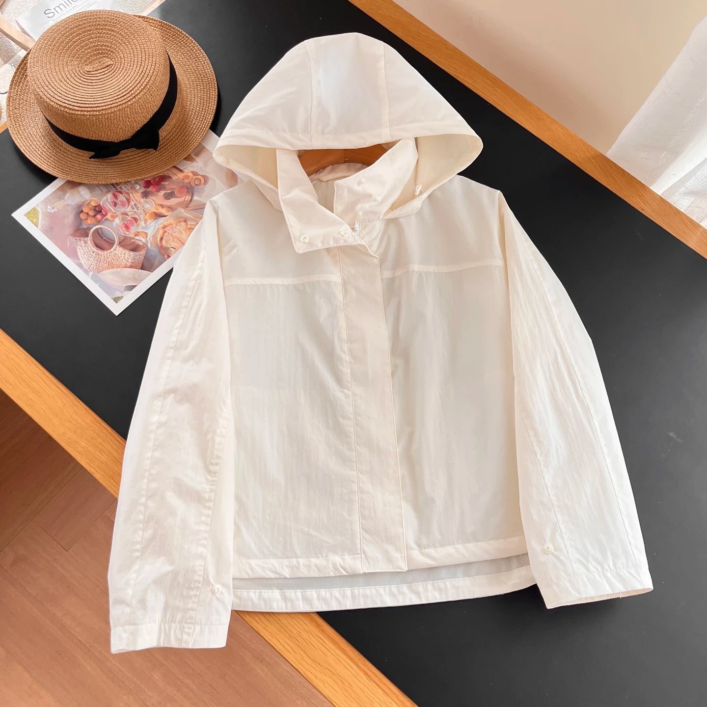 Womens Windproof Hooded Jacket - Casual Outdoor Coat - ZOOMNSTORE