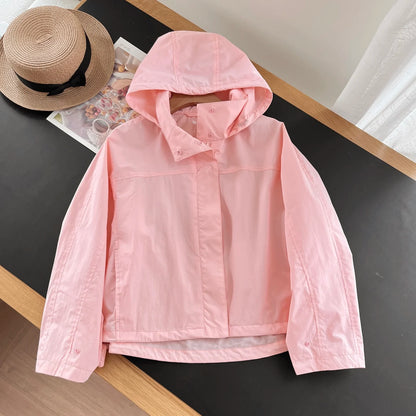 Womens Windproof Hooded Jacket - Casual Outdoor Coat - ZOOMNSTORE