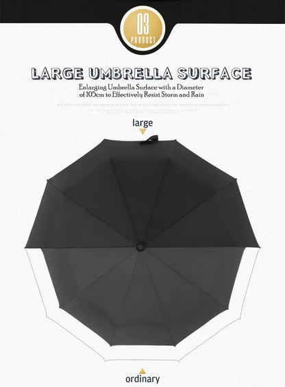 Windproof Double Layer Resistant Umbrella Fully Automatic Rain Men Women 10K Strong Luxury Business Male Large Umbrellas Parasol - ZOOMNSTORE