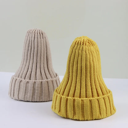 Winter Baby Hat For Kids Warm Knitted Baby Accessories Infant Girl Boy Beanie Cap Solid Color Children Toddler Beanies Bonnet - ZOOMNSTORE