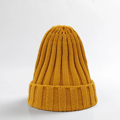 Winter Baby Hat For Kids Warm Knitted Baby Accessories Infant Girl Boy Beanie Cap Solid Color Children Toddler Beanies Bonnet - ZOOMNSTORE