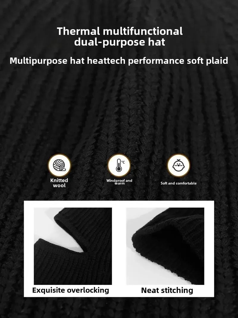 Winter Beanie Hat - Thick Knitted Winter Hats For Men & Women | Warm Acrylic Skullies - ZOOMNSTORE