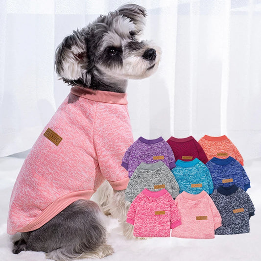 Winter Dog Coat for Small Dogs - Warm Sweatshirt for Schnauzer  Pug - ZOOMNSTORE