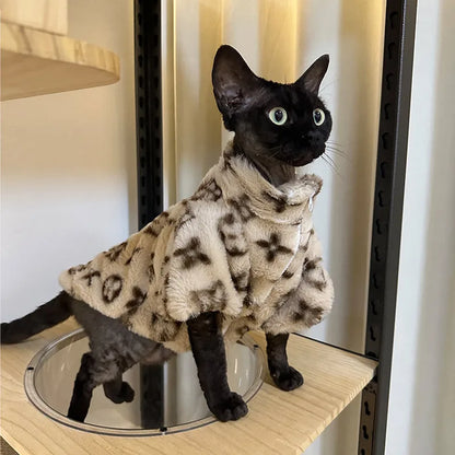 Coral Fleece Dog Jacket - Warm Soft Coat for Small  Medium Pets - ZOOMNSTORE