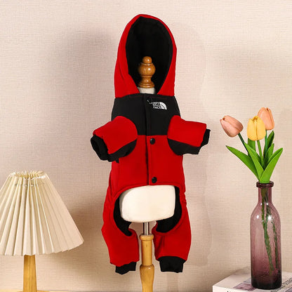 Winter Dog Clothes – Warm Hooded Fleece Jacket With Thick Cotton Coat - ZOOMNSTORE