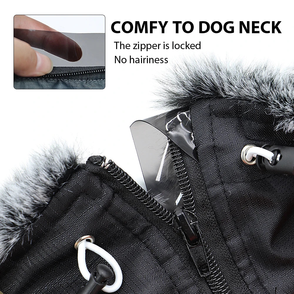 Winter Dog Clothes – Waterproof Dog Coat With Harness, Warm Jacket For Large Dogs - ZOOMNSTORE