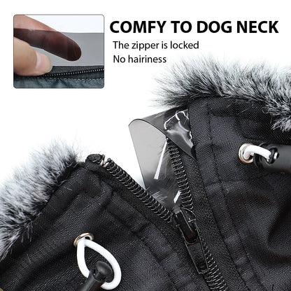 Winter Dog Clothes – Waterproof Dog Coat With Harness, Warm Jacket For Large Dogs - ZOOMNSTORE
