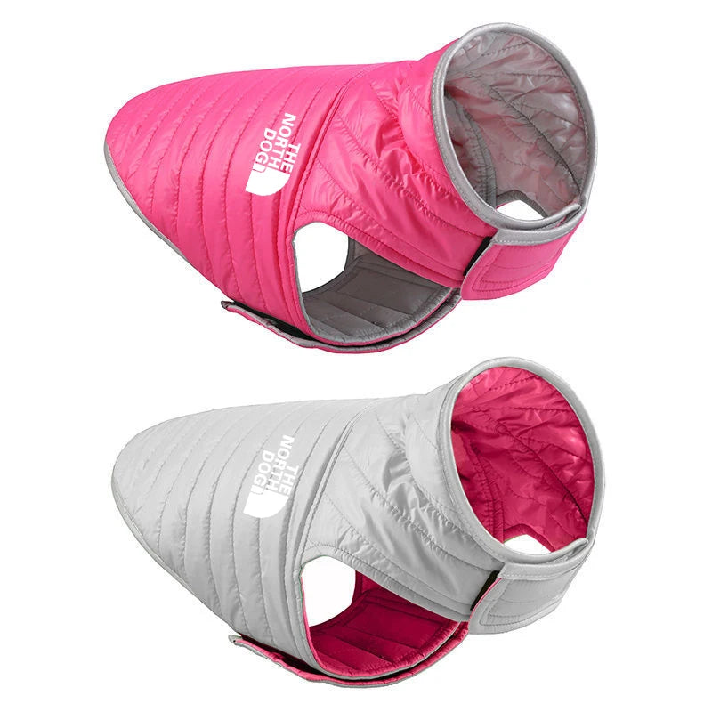 Winter Dog Coat - Double Sided Pet Winter Vest for Small & Medium Dogs | Soft Nylon Jacket - ZOOMNSTORE