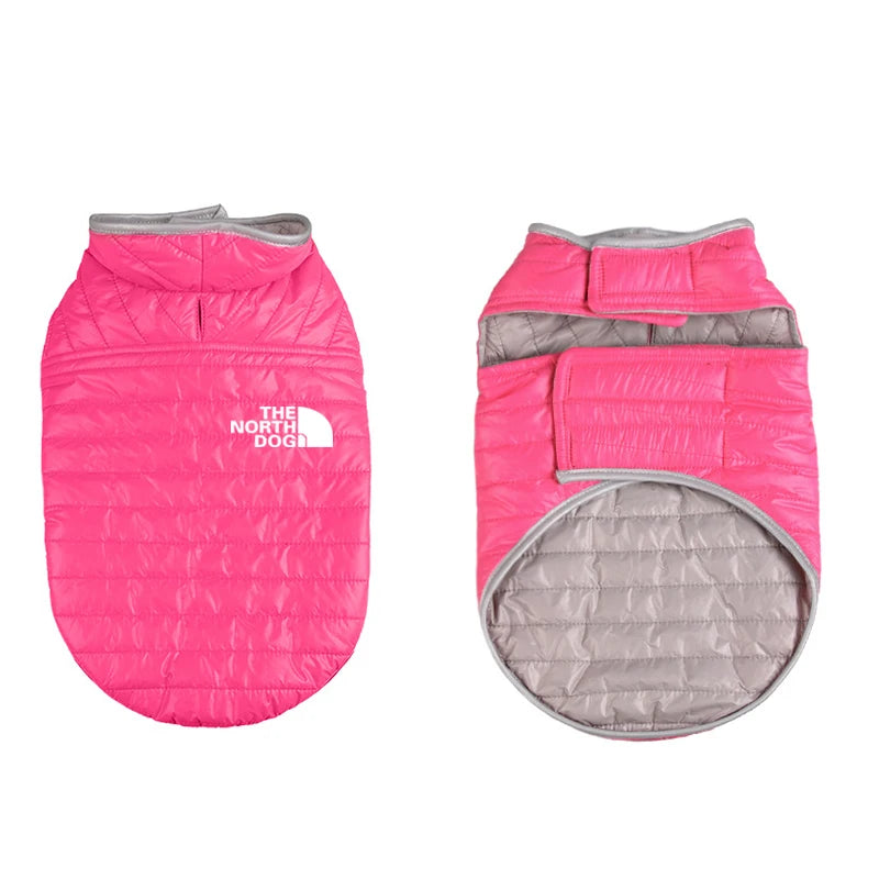 Winter Dog Coat - Double Sided Pet Winter Vest for Small & Medium Dogs | Soft Nylon Jacket - ZOOMNSTORE