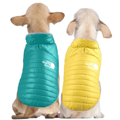 Winter Dog Coat - Double Sided Pet Winter Vest for Small & Medium Dogs | Soft Nylon Jacket - ZOOMNSTORE