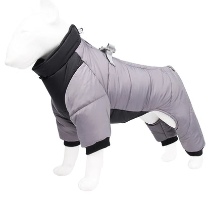 Winter Dog Coat - Reflective Windproof Overall With Cotton Insulation For Dogs - ZOOMNSTORE