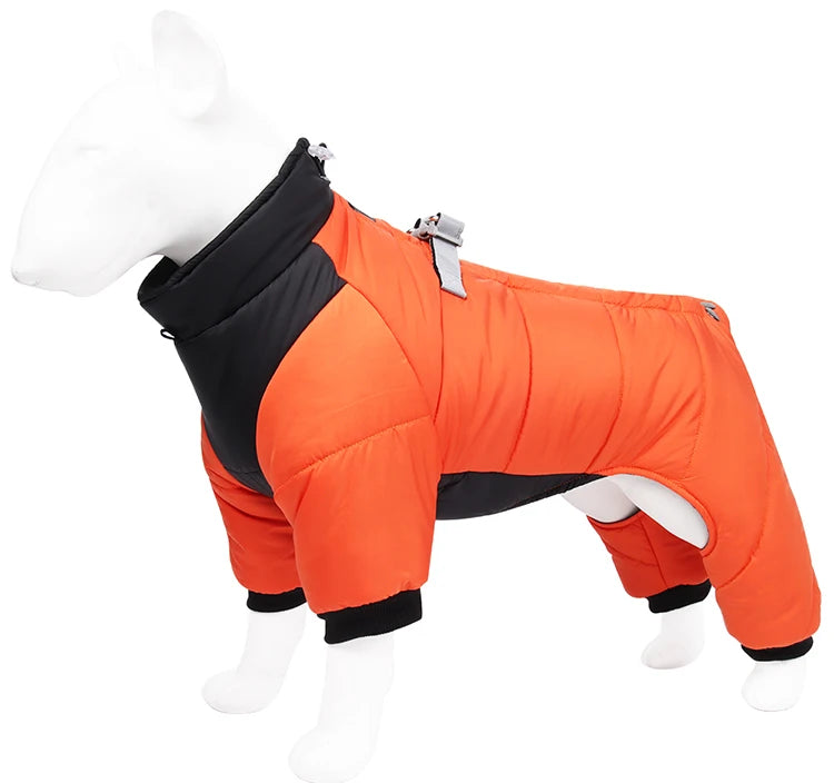 Winter Dog Coat - Reflective Windproof Overall With Cotton Insulation For Dogs - ZOOMNSTORE