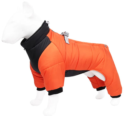 Winter Dog Coat - Reflective Windproof Overall With Cotton Insulation For Dogs - ZOOMNSTORE