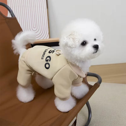 Winter Dog Coat – Thick Polyester Dog Hoodies & Warm Puppy Jumpsuit For Small Medium Dogs - ZOOMNSTORE