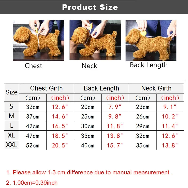 Winter Dog Coat – Thick Polyester Dog Hoodies & Warm Puppy Jumpsuit For Small Medium Dogs - ZOOMNSTORE