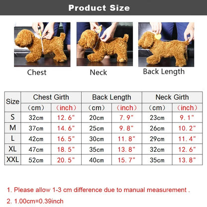 Winter Dog Coat – Thick Polyester Dog Hoodies & Warm Puppy Jumpsuit For Small Medium Dogs - ZOOMNSTORE