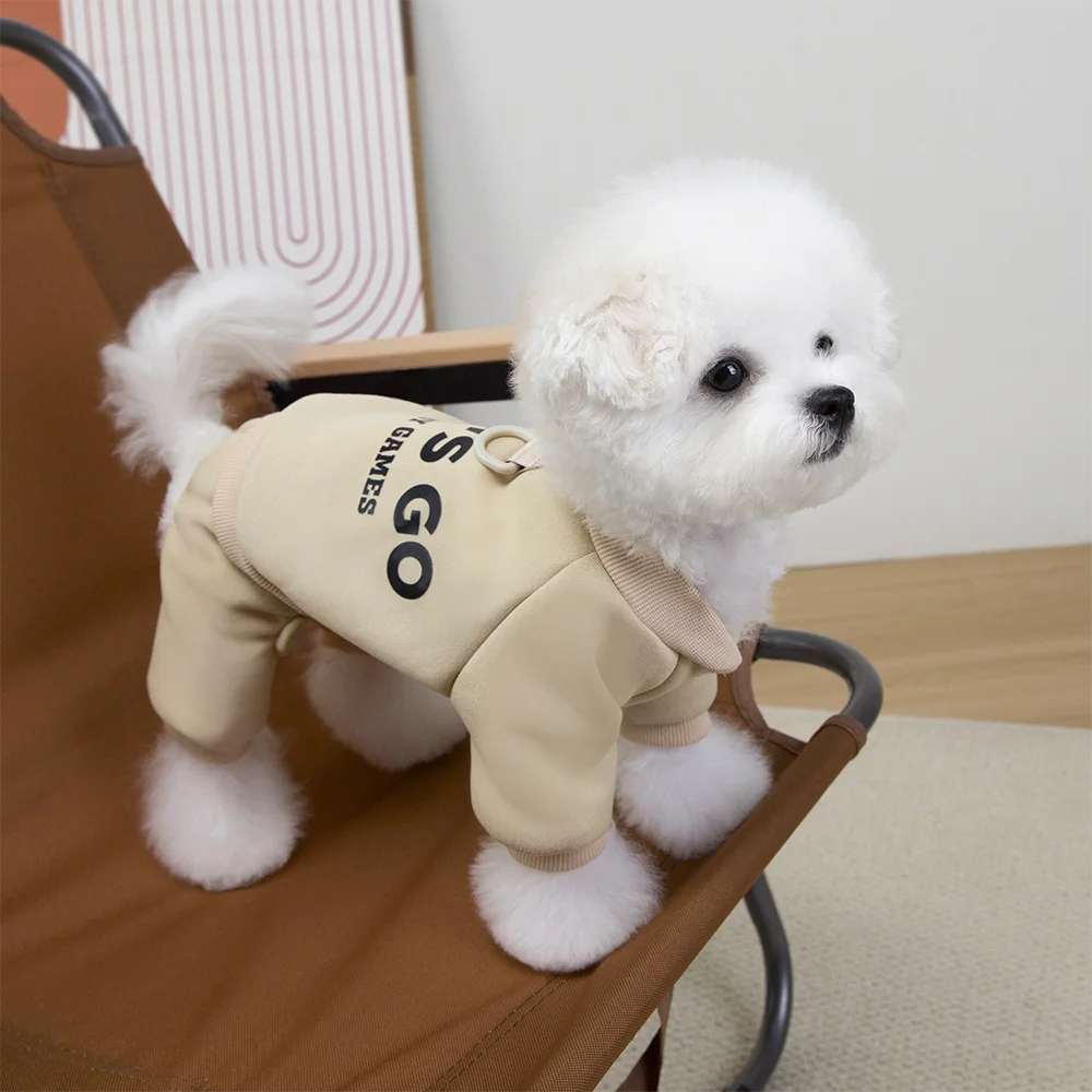 Winter Dog Coat – Thick Polyester Dog Hoodies & Warm Puppy Jumpsuit For Small Medium Dogs - ZOOMNSTORE